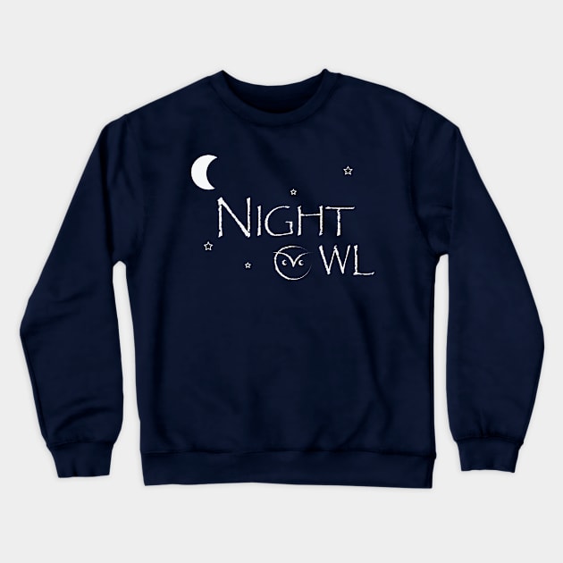 night owl Crewneck Sweatshirt by Ticus7